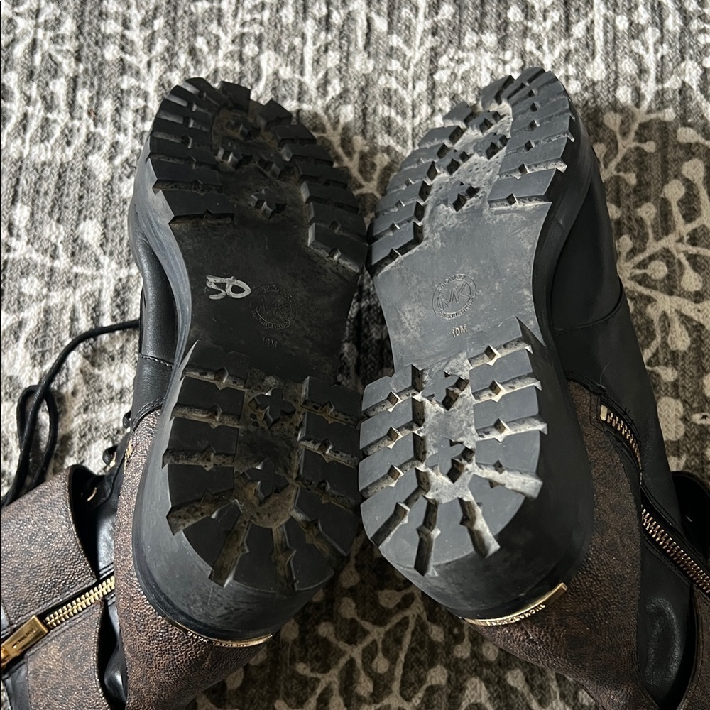 Michael kors Tatum logo leather kombat boots - Picture 11 of 12